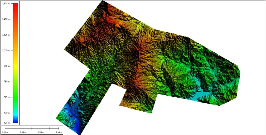DEM of CW-15LiDAR