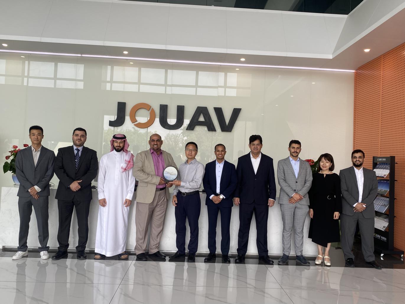 Members of Saudi Aramco’s UAV & Robotics Group at the JOUAV Tech Park