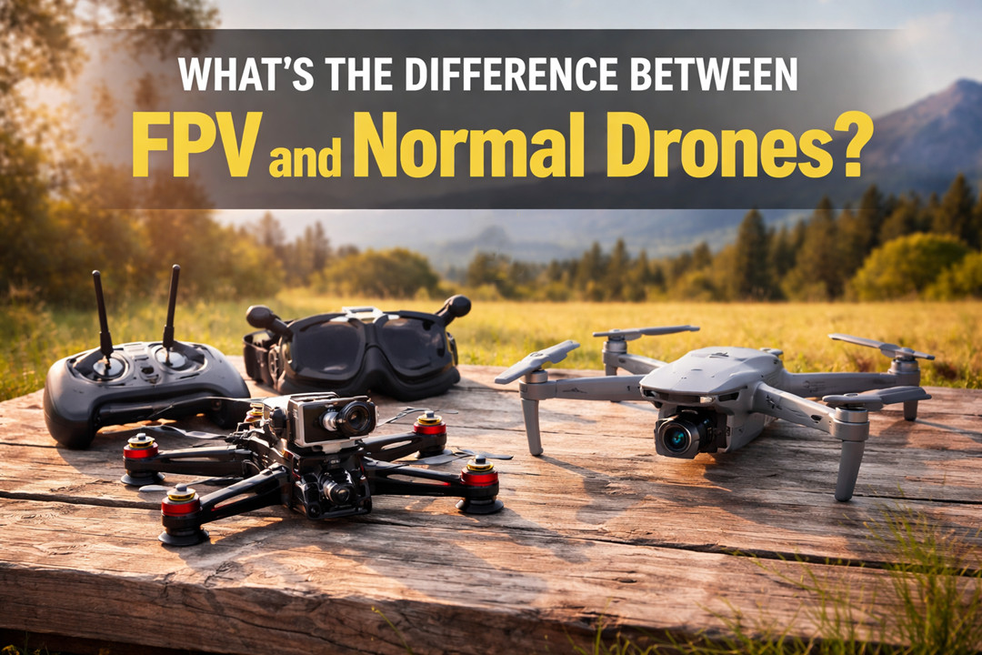 Difference between FPV and normal drones